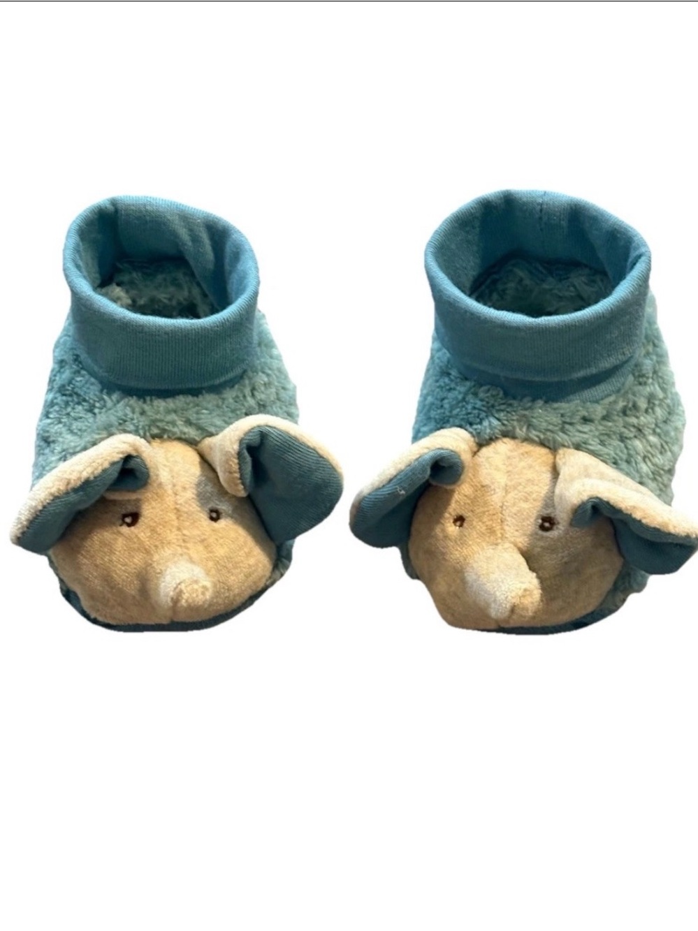Moulin Roty Sous min Baibab Blue Bergamamote The Elephant Baby Slippers Booties